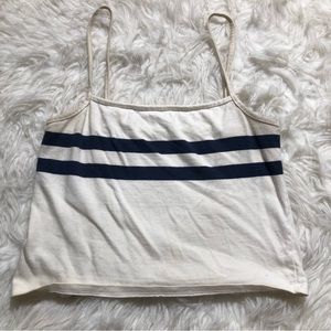 Brandy Melville Faye tank. Used. One size. Blue striped